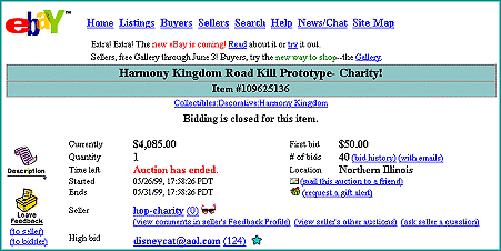 eBay Auction Screen Capture