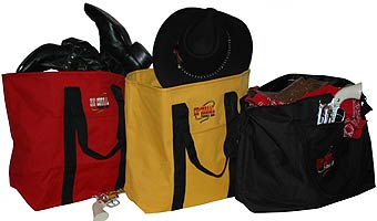 Zippered Tote Bags w/HK CORRAL logo